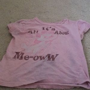 Pink cat shirt